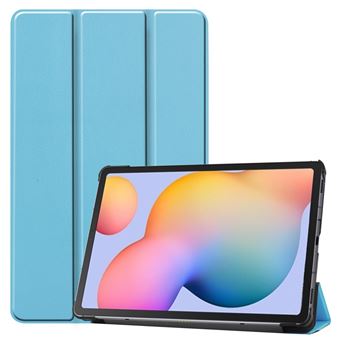 Capa Magunivers para Samsung Galaxy Tab S6 Lite 10.4| PU | TPU | com suporte dobrável em três partes - Azul claro - 1