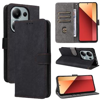 Capa ZURSANA para Xiaomi POCO M6 Pro 4G | Pele Sintética | Fecho Magnético | Compartimento para Cartões com Bloqueio RFID | Preto - 1