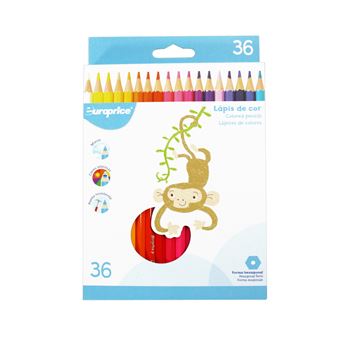 Lápis de Cor Europrice | Hexagonal | Caixa 36 - 1