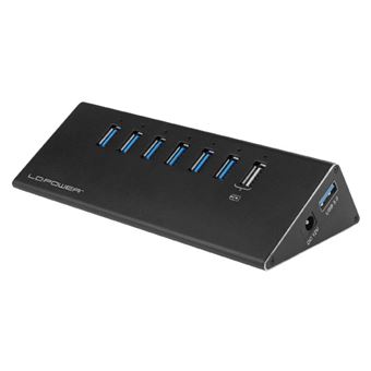 Hub de Interface LC-Power USB Hub | Preto - 1