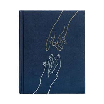 Bíblia Nvi Com Espaço Para Anotações, Tecido Azul Sobre Capa Dura, Leitura Perfeita, Mãos Que Oram - 1