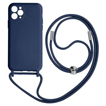 Capa Cordão Avizar Para Iphone 11 Pro Max | Bracelete Semi-Rígido | 80Cm - Azul - 1