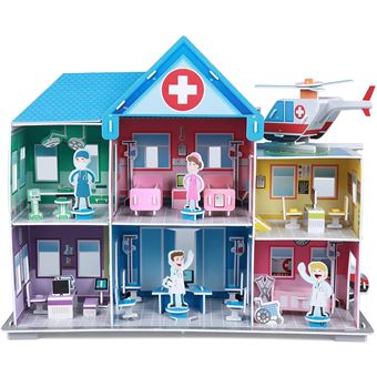 Kit Educativo Construção 3D Fiesta Crafts | Hospital - 1