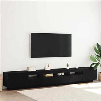 Conjunto de móvel de TV vidaXL | 3 Peças | Preto 260 x 35 x 40 cm - 1