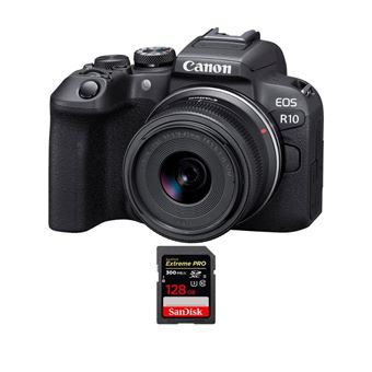 Câmara Fotográfica Canon EOS R10 + RF-S 18-45mm F4.5-6.3 IS STM + 1 SanDisk 128GB Extreme PRO UHS-II SDXC 300 MB/s + PDF MCZ DIRECT 15 Técnicas para Melhorar as suas Fotografias - 1