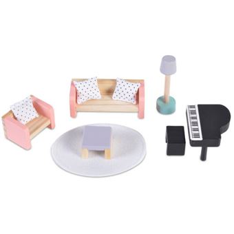 Móveis de de Sala de Estar em Madeira Moni | 9 Peças - 1