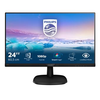 Monitor Philips Full HD 243V7QJABF/00 | LED | FHD | 4 ms | 75 Hz | 23.8" | E - 1