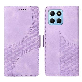 Capa FLOODKING para Honor X8 5G | Design Acolchoado | Couro PU Premium | Roxo - 1