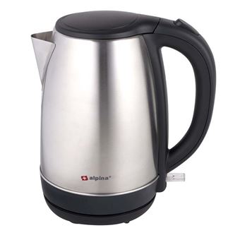 Chaleira Elétrica Alpina | 1,7L 220V 2200W | Inox | Base 360° | Desligamento Automático | Preto/Prateado - 1
