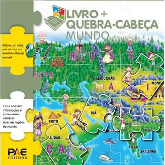 Livro + Quebra-Cabeça Mundo - 1