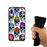 Capa Hapdey para Samsung Galaxy A40 2019 Design Caveiras Coloridas com Gorros em Silicone Flexível e TPU Preto_3