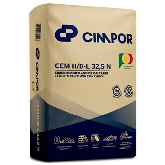 Cimento de Calcário Cimpor | Tipo II B/L 32,5N | 25kg - 1