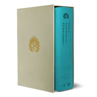 Bíblia De Estudo Da Fé Reformada - Capa Luxo Turquesa E Estojo - 1