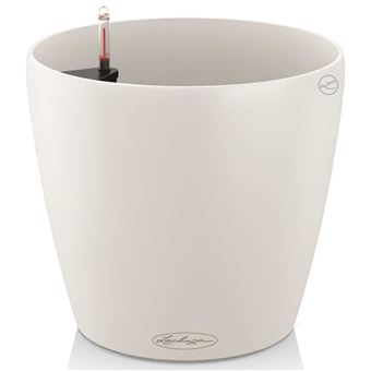 Vaso Classico LECHUZA Color 28 ALL-IN-ONE | Branco brilhante 13190 - 1