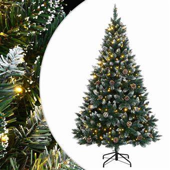 Árvore de Natal artificial vidaXL com 150 luzes LED | 120 cm - 1