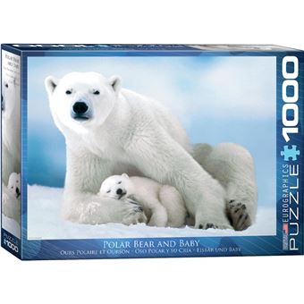 Puzzle Eurographics Animais Polar Bear & Baby 1000 Peças - 1