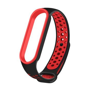 Bracelete SportyStyle Phonace para Xiaomi Mi Band 6 / Mi Smart Band 6 - Preto / Vermelho - 1