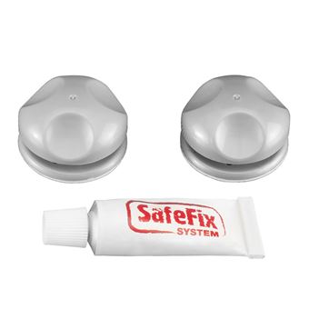 Conjunto de 2 Suportes com Cola Metaltex Eureka Safefix - 1