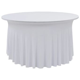 Conjunto de 2 Capas Extensíveis para Mesa com Camilha vidaXL 120X74 cm Branco - 1