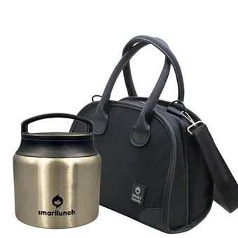 Set Lancheira Eve e Termo de Inox | 630ml | Preta - 1