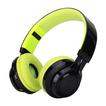 Auscultadores Bluetooth Magunivers ROMIX LED Aux-In/Mic/TF Cartão Verde