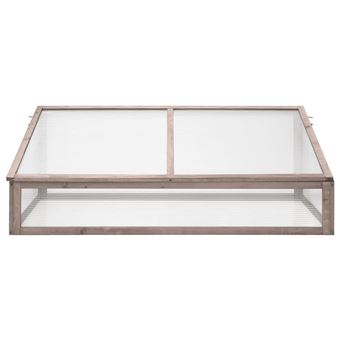 Estufa vidaXL | 110x58,5x39 cm | madeira de abeto cinzento - 1