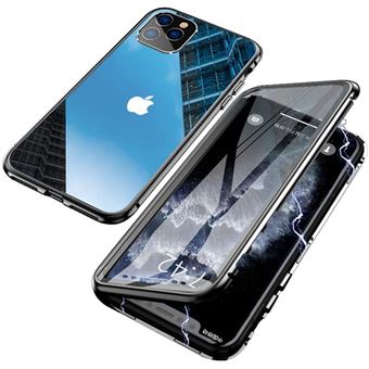 Capa 360° Magnético YIOU Vidro Temperado Frente + Verso para iPhone 11 - Preto - 1