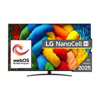 Smart TV LG NanoCell AI 65NANO81A3A | NanoCell | 4K UHD | 65'' | 165,1 cm | F - 1