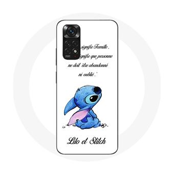 Capa Maniacase para Xiaomiredmi Note 11S Lilo Citação de Stitch Ohana Branco - 1