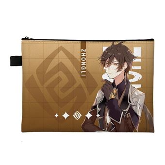 Porta Documentos Sunny Holiday Genshin Impact Zhongli - Castanho - 1