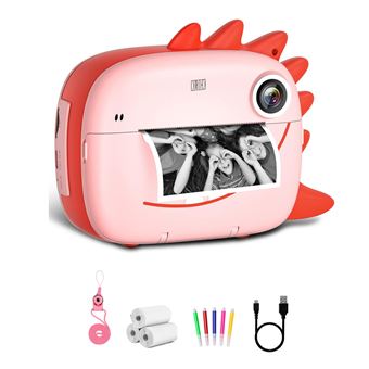 Câmara Instantânea de Impressão Klack | Ecrã de 2 " | HD de 12MP | Rosa - 1