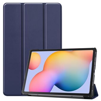 Capa Magunivers para Samsung Galaxy Tab S6 Lite 10.4| PU | TPU | com suporte dobrável em três partes - Azul escuro - 1