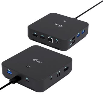 Base & Duplicador de Portas i-tec USB-C DP Dual HDMI Docking Station with Power Delivery 100 W | Preto - 1