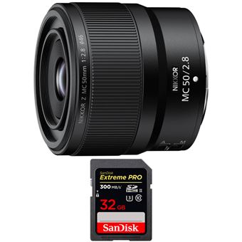 Objetiva Nikon Z MC 50mm f/2.8 Macro + 1 SanDisk 32GB UHS-II 300 MB/s + PDF 15 técnicas para melhorar as suas fotografias - 1