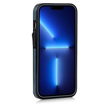 Capa e Tpu + Pu magunivers Função de Bloqueio Rfid | Anti-Riscos com Muleta para Pulseira e Porta-Cartão Safira para Iphone 13 6.1'' - 1