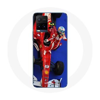 Capa Maniacase para paravivo Y21S 2021 / Y21 2021 Fórmula 1 Fernando Alonso Piloto de Corrida F1 Vermelho - 1