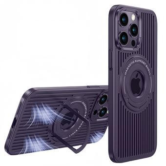 Capa V-REEL Magsafe PC Telemóvel com Suporte boa dissipação de calor para iPhone 12 ProMax - Roxo - 1