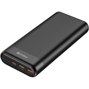 Power Bank Sandberg 420-62 | 20000 mAh | Preto - 1
