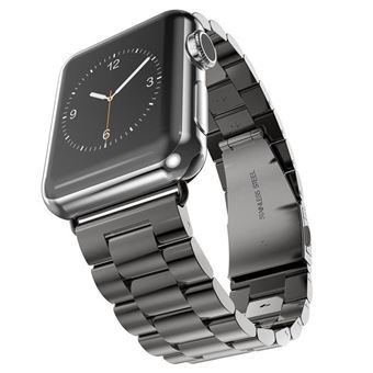 Pulseira/ Bracelete Aço Stainless Lux + Ferramenta Phonecare para Apple Watch Series SE 40mm | Preto - 1