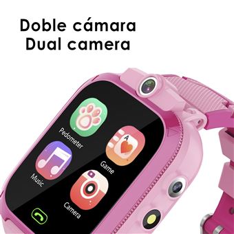 Smartwatch Infantil DAM S27 | Câmara Dupla para Fotos e Vídeos - Rosa - 1