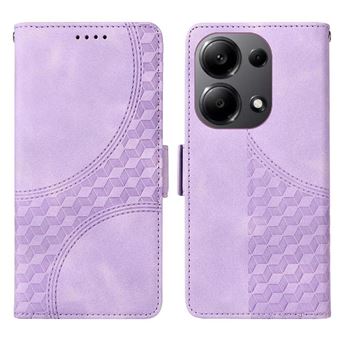 Capa FLOODKING para Xiaomi Redmi Note 13 4G | Design Acolchoado | Couro PU Premium | Roxo - 1