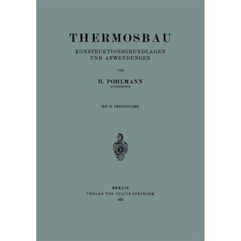 Thermosbau - Konstruktionsgrundlagen Und Anwendungen - Paperback / softback - 0 - 1