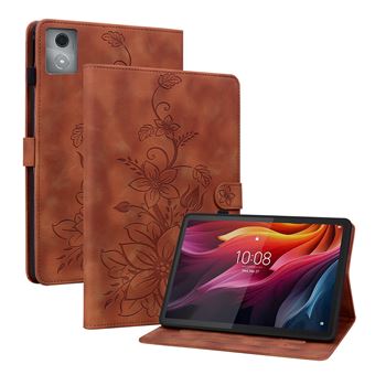 Capa ZURSANA para Lenovo Tab K11 Plus | Couro PU | Lírio Castanho - 1