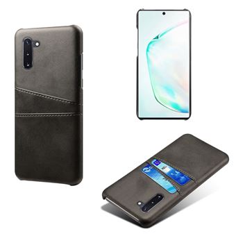 Capa Magunivers TPU + PU com Suporte de Cartão Duplo Preto para Samsung Galaxy Note 10