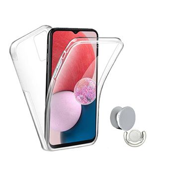 Kit Capa 360° Impact Protection + 1 Gripholder + 1 Suporte PHONECARE para Xiaomi Redmi 15C - Transparente/Branco - 1