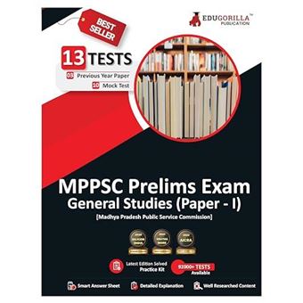 Mppsc Prelims Exam 2023 Paper I General Studies English Edition  10 Mock Tests And 3 Previous Year Papers 1300 Solved Objective Questions With Free Access - 1