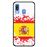 Capa Hapdey para Samsung Galaxy A40 2019 Design Ilustração 1, Bandeira de Espanha em Silicone Flexível e TPU Preto_0