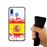 Capa Hapdey para Samsung Galaxy A40 2019 Design Ilustração 1, Bandeira de Espanha em Silicone Flexível e TPU Preto_3