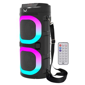 Coluna sem Fios Majestic Fire 9 | Plástico | Preto | 16x41,5x16 cm - 1