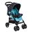 Carrinho Knorr-Baby V-Easy Fold Happy Colour All-terrain stroller 1 lugar(es) Preto, Azul_0